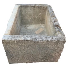 Early 19th Century Limestone Trough from France