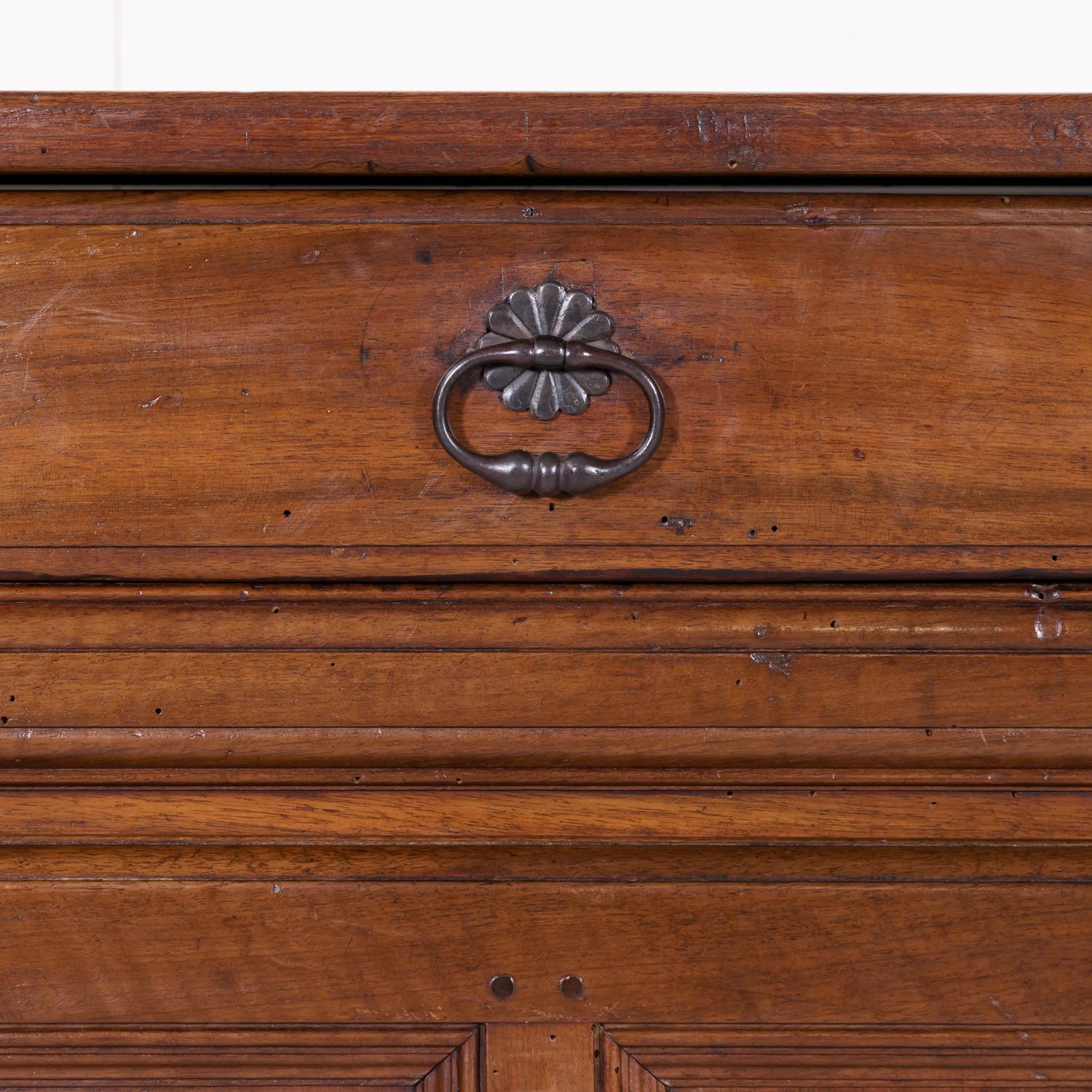Early 19th Century Louis XIII Walnut Confiturier or Jam Cabinet from Normandy 6