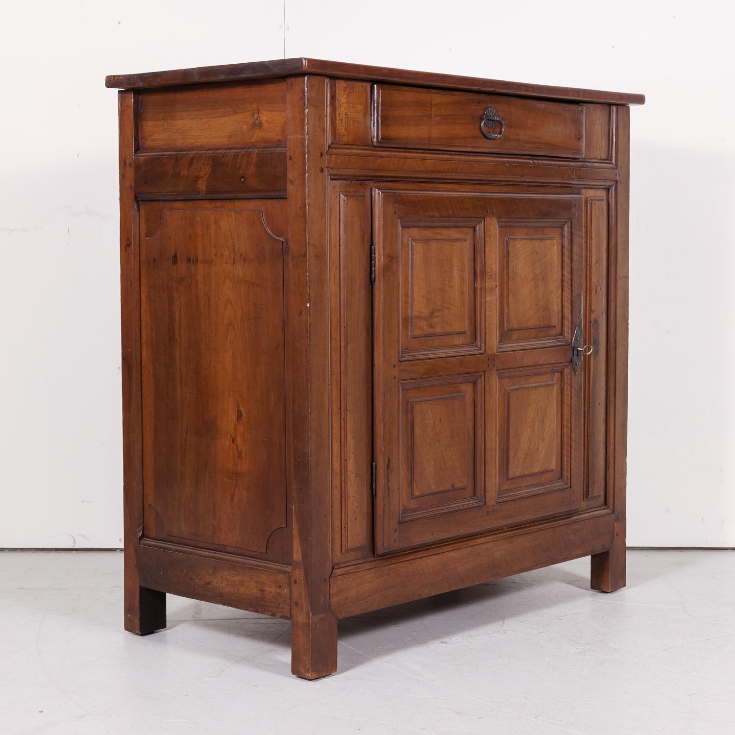 Early 19th Century Louis XIII Walnut Confiturier or Jam Cabinet from Normandy 1
