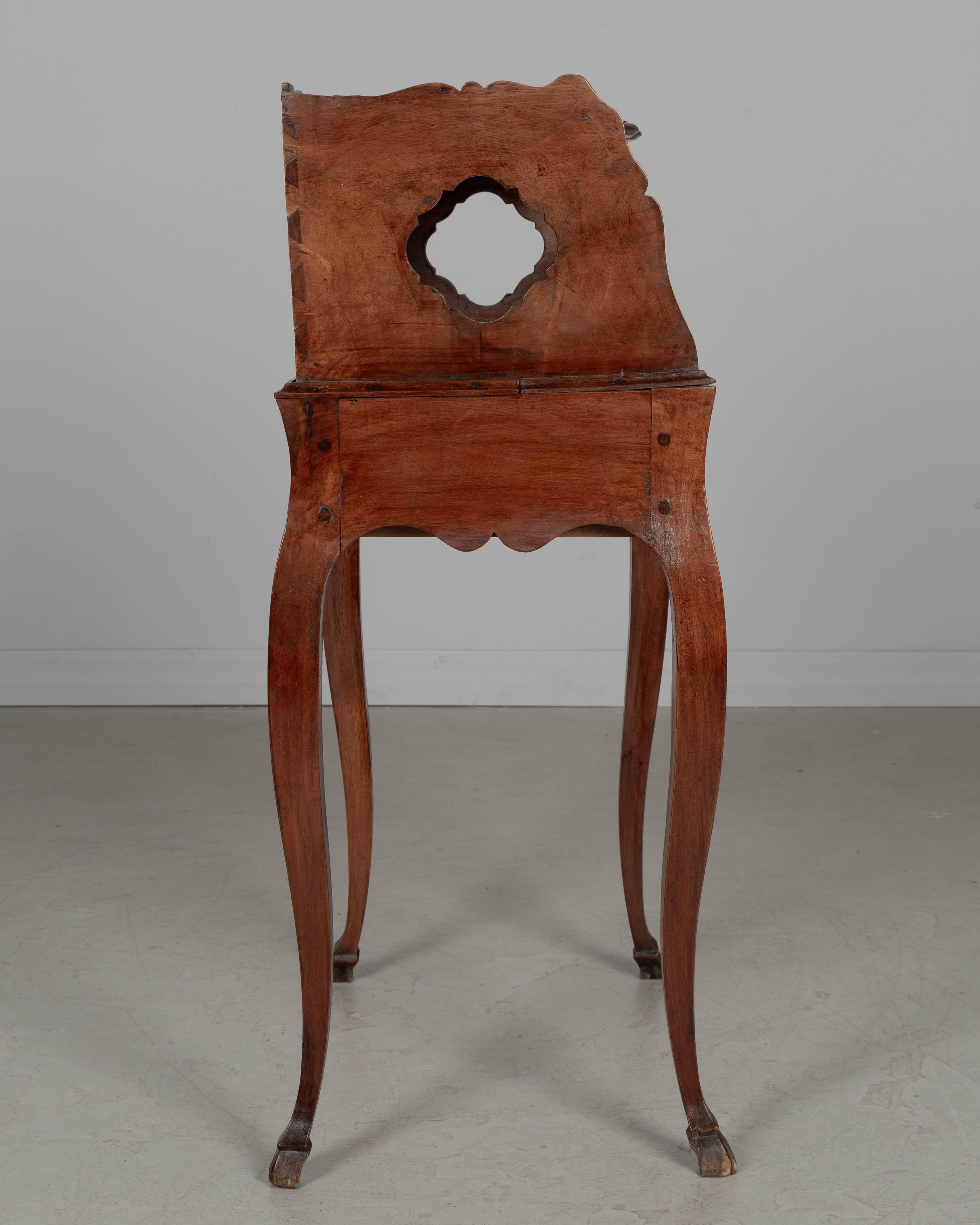Walnut Early 19th Century Louis XV Chevet or Bed Side Table For Sale