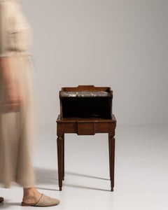 Early 19th Century Louis XVI Brown Wood Side Table