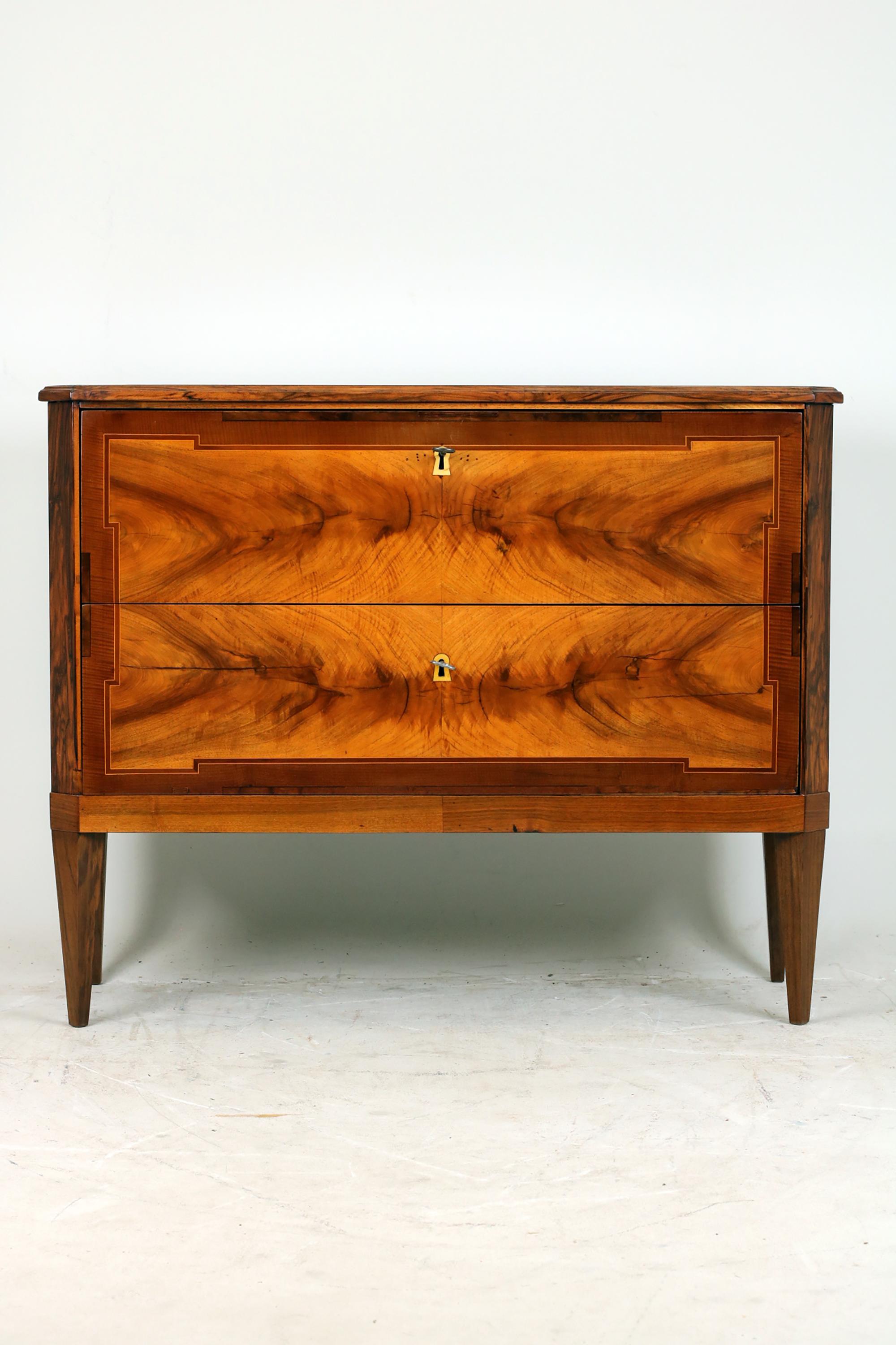 Polished Early 19th Century Louis XVI commode For Sale