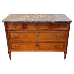 Early 19th Century Louis XVI Commode With Marble Top