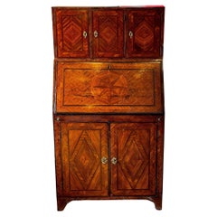 Early 19th Century Louis XVI Kingwood Secretary Cabinet