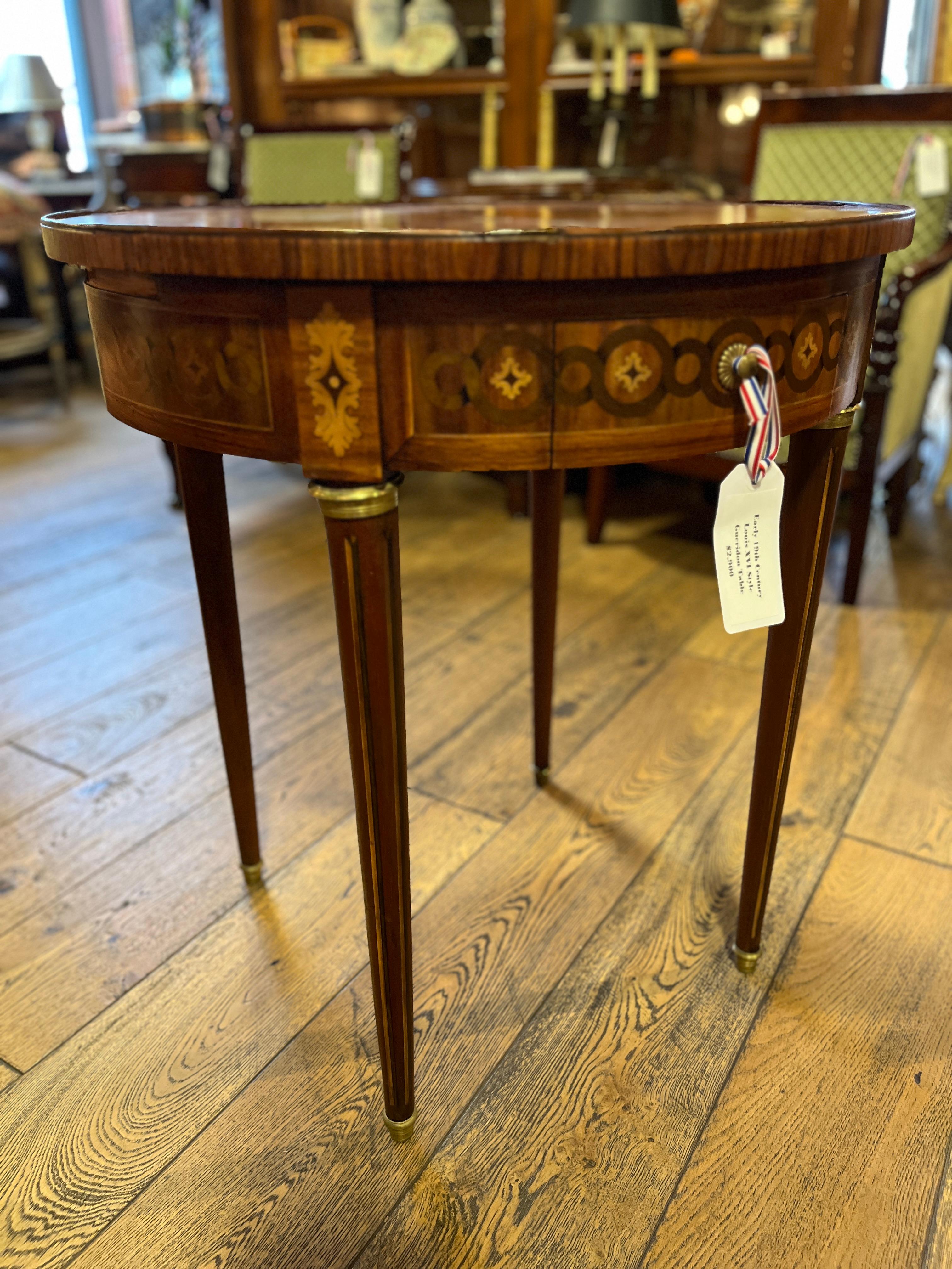 French Early 19th Century Louis XVI Style Gueridon Table For Sale