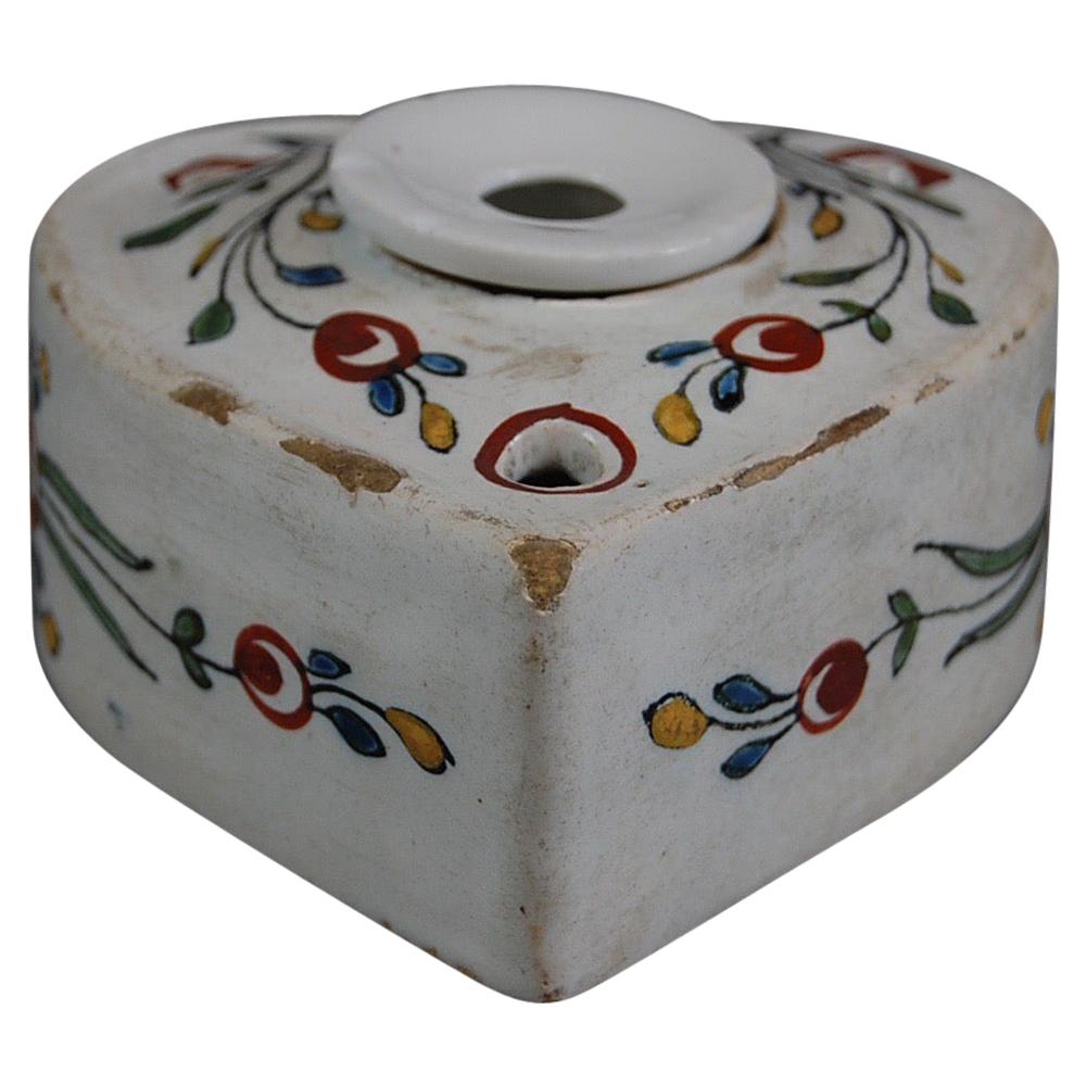 Early 19th Century Love Heart Ink Well