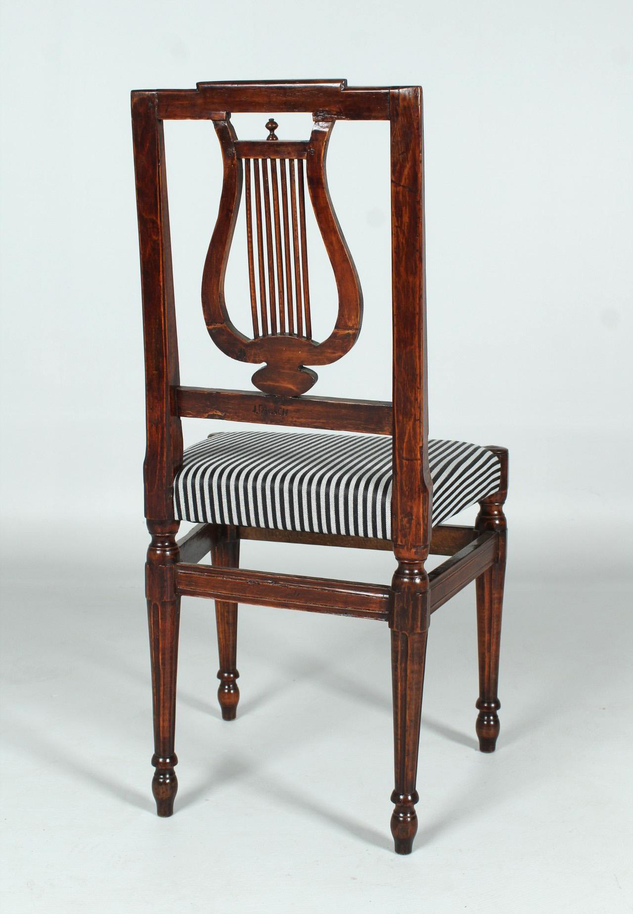 French Early 19th Century Lyre-Chair For Sale