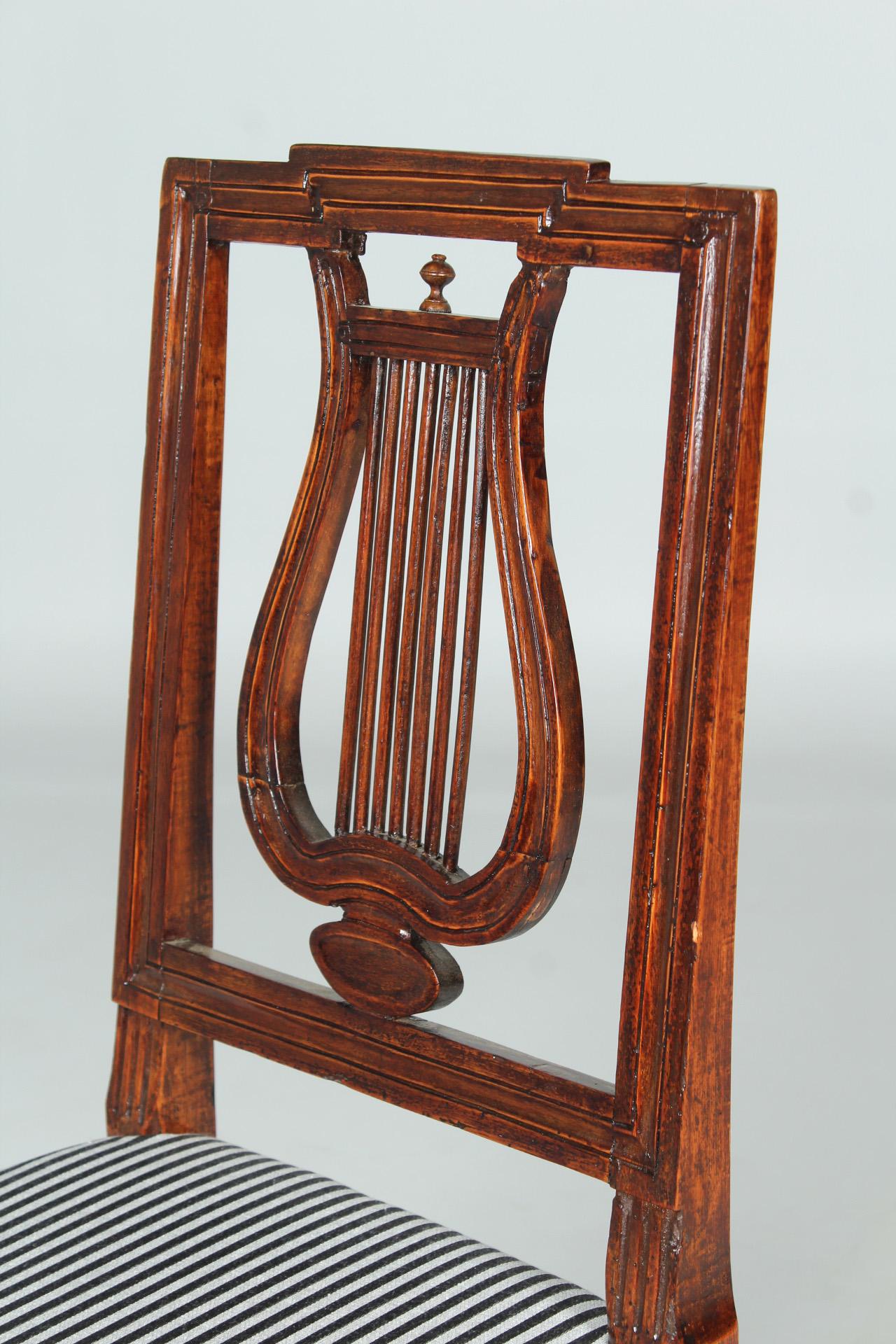 Early 19th Century Lyre-Chair For Sale 1