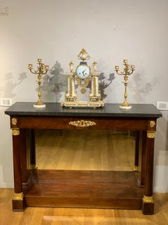 Early 19th Century Mahogany and Bronze Consolle, Louis-françois Bellangé Studio