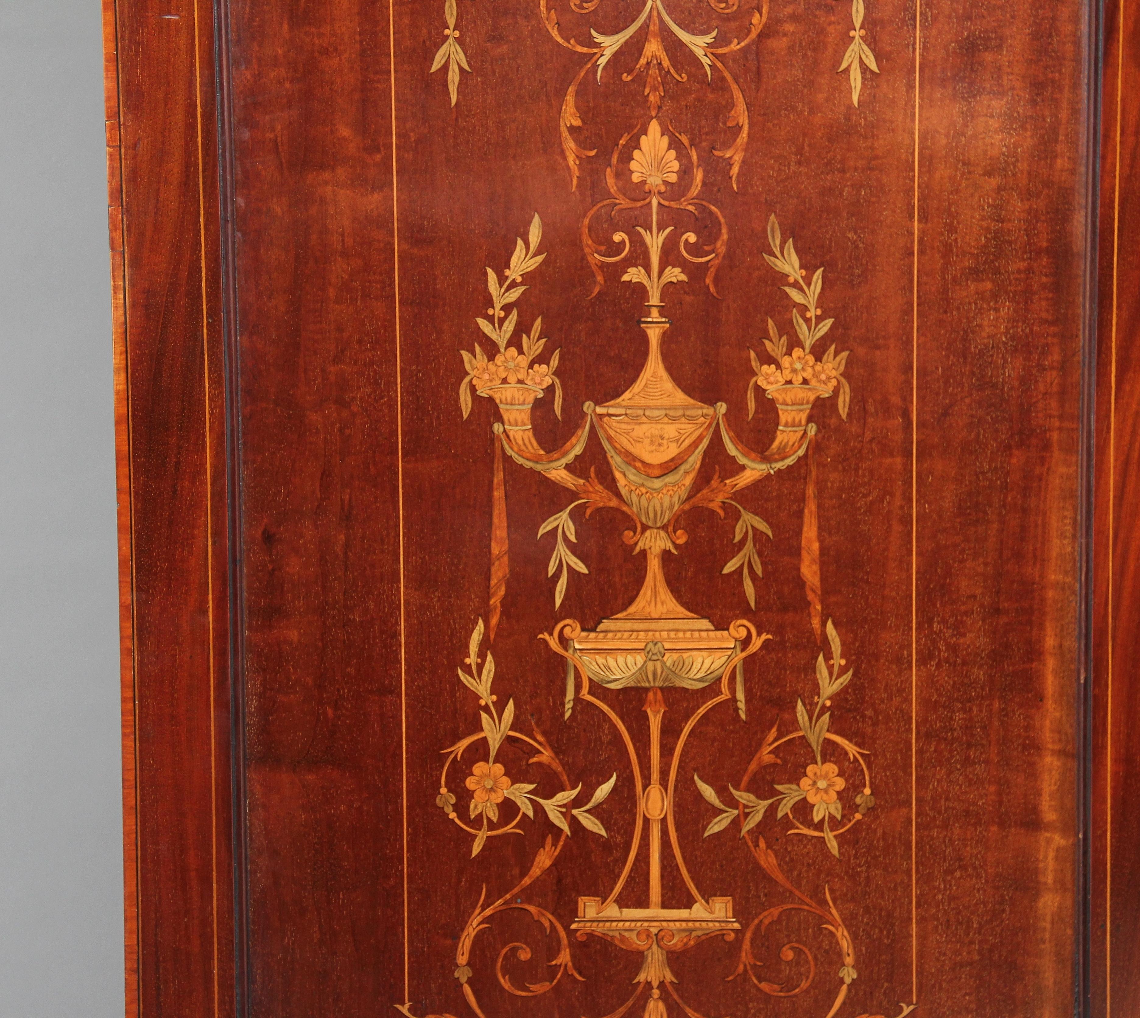 Early 19th Century Mahogany and Inlaid Press Cupboard 5
