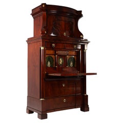 Early 19th Century Mahogany Biedermeier Secretary