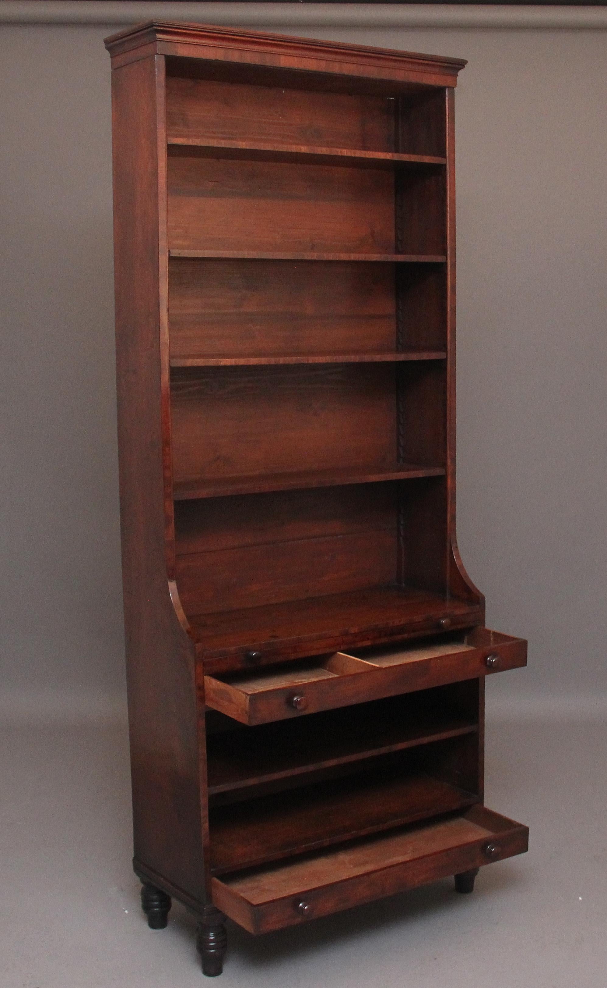 Regency Early 19th Century Mahogany Bookcase