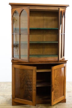 Early 19th Century Mahogany Bookcase in the Gothic Style