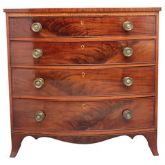 Early 19th Century Mahogany Bow Fronted Chest