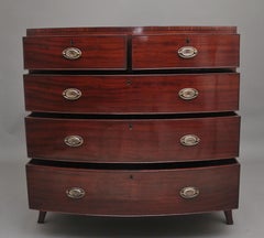 Early 19th Century mahogany bowfront chest