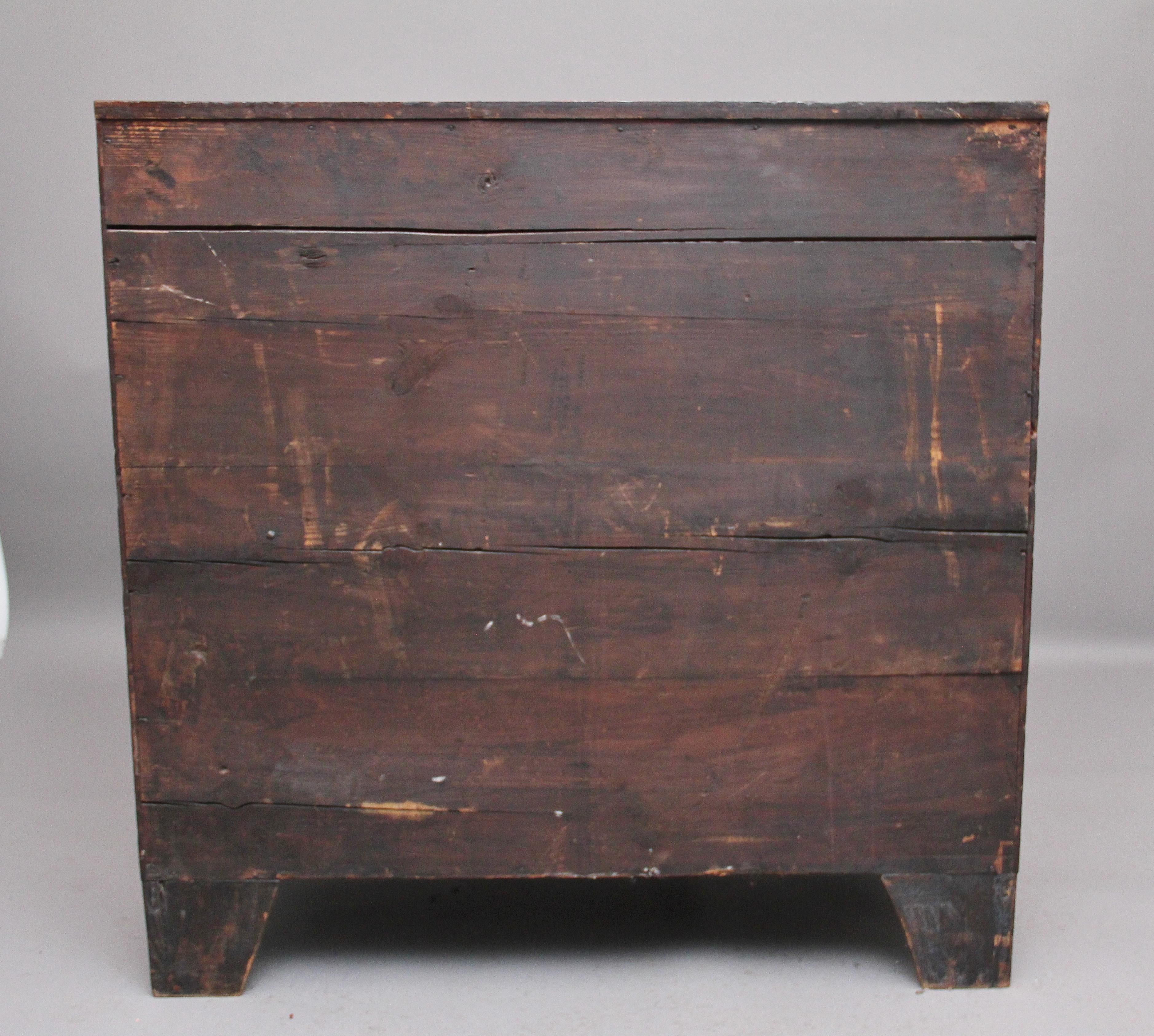 Early 19th Century Mahogany Bowfront Chest In Good Condition In Martlesham, GB