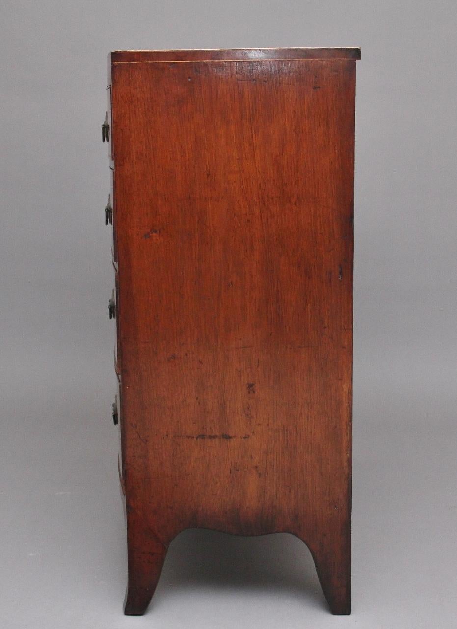 Early 19th Century mahogany bowfront chest 1