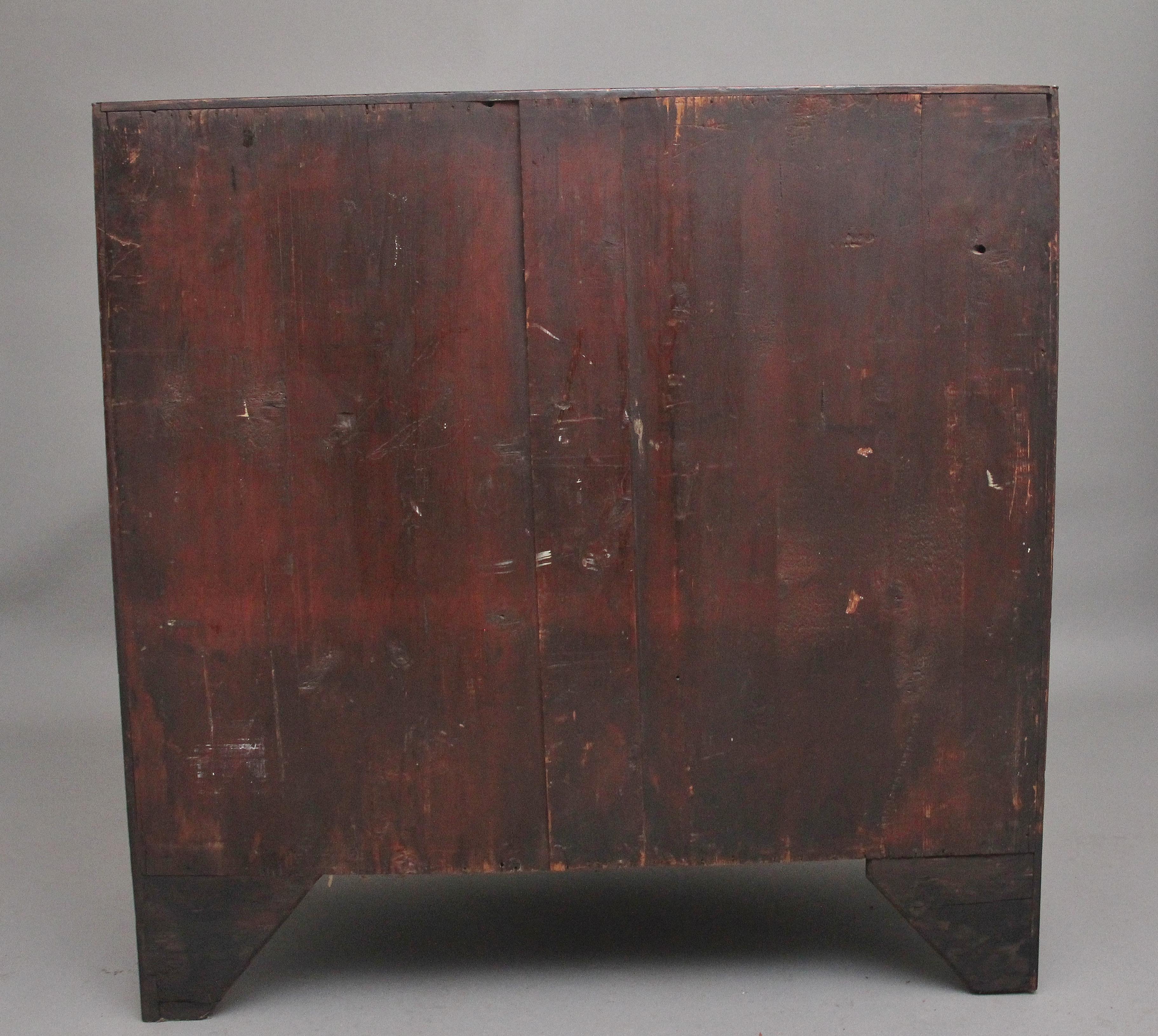 Early 19th Century mahogany bowfront chest  For Sale 1