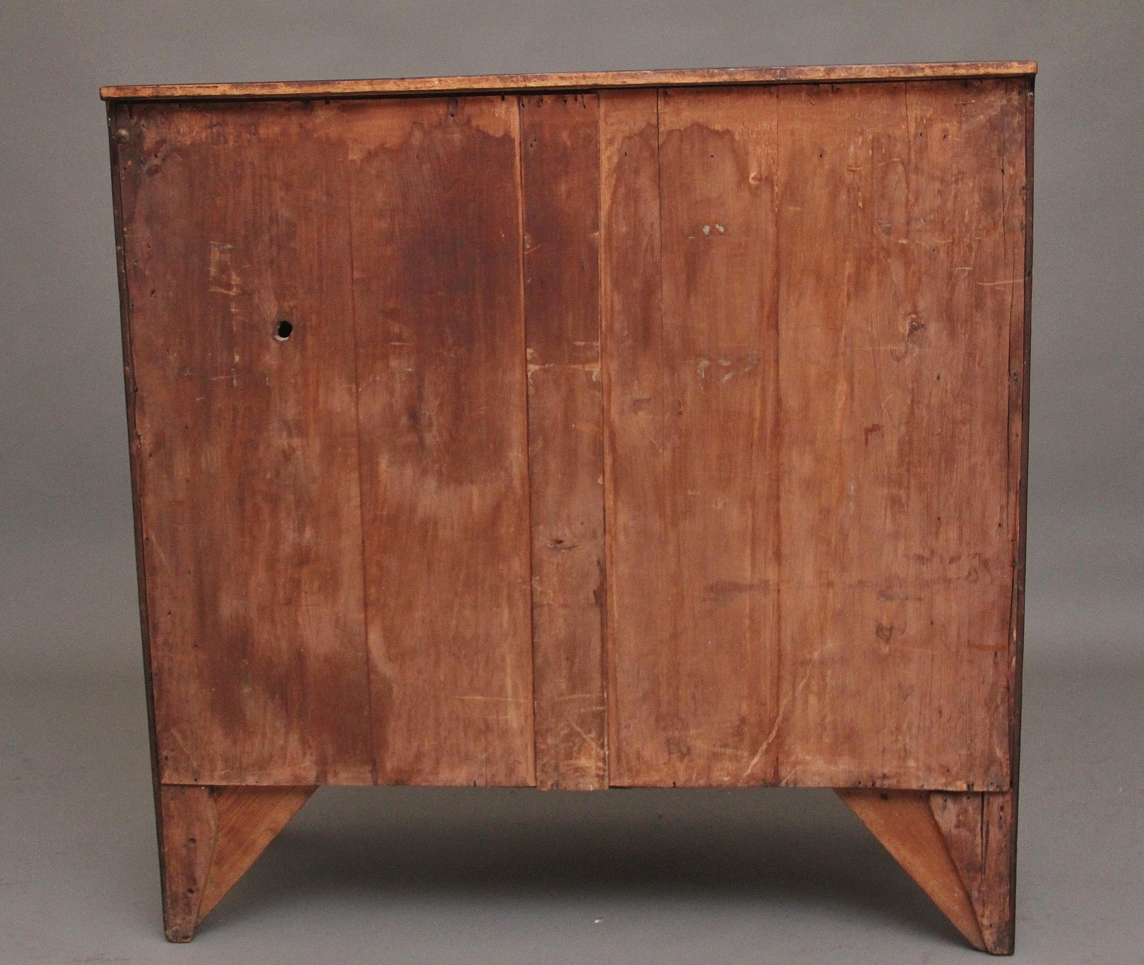 Early 19th Century mahogany bowfront chest 1