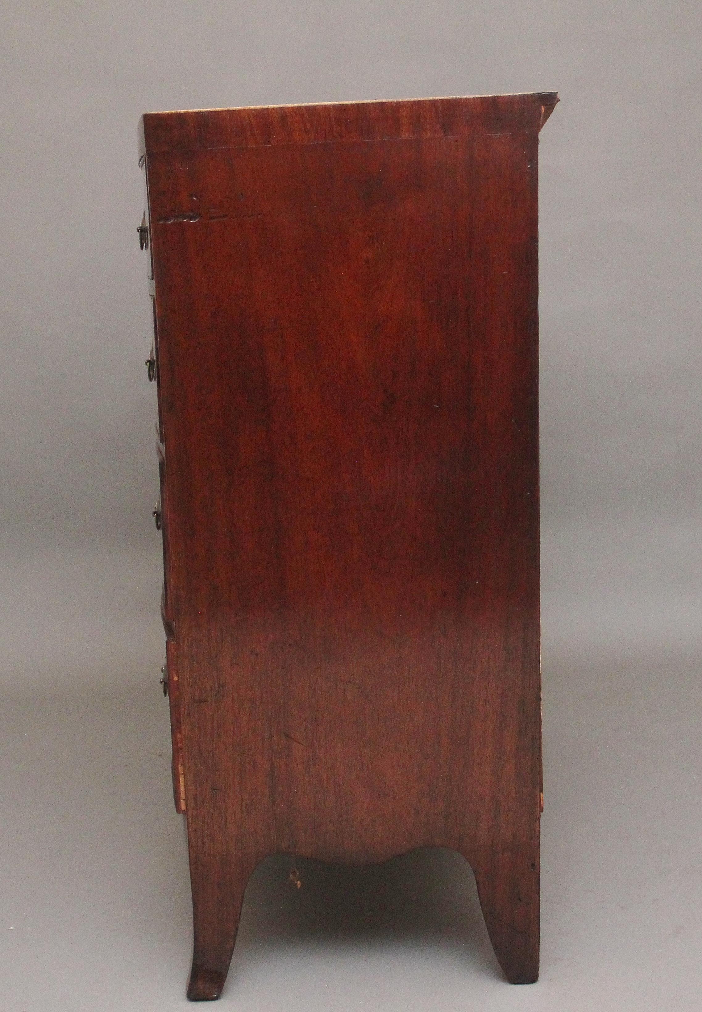 Early 19th Century mahogany bowfront chest 2