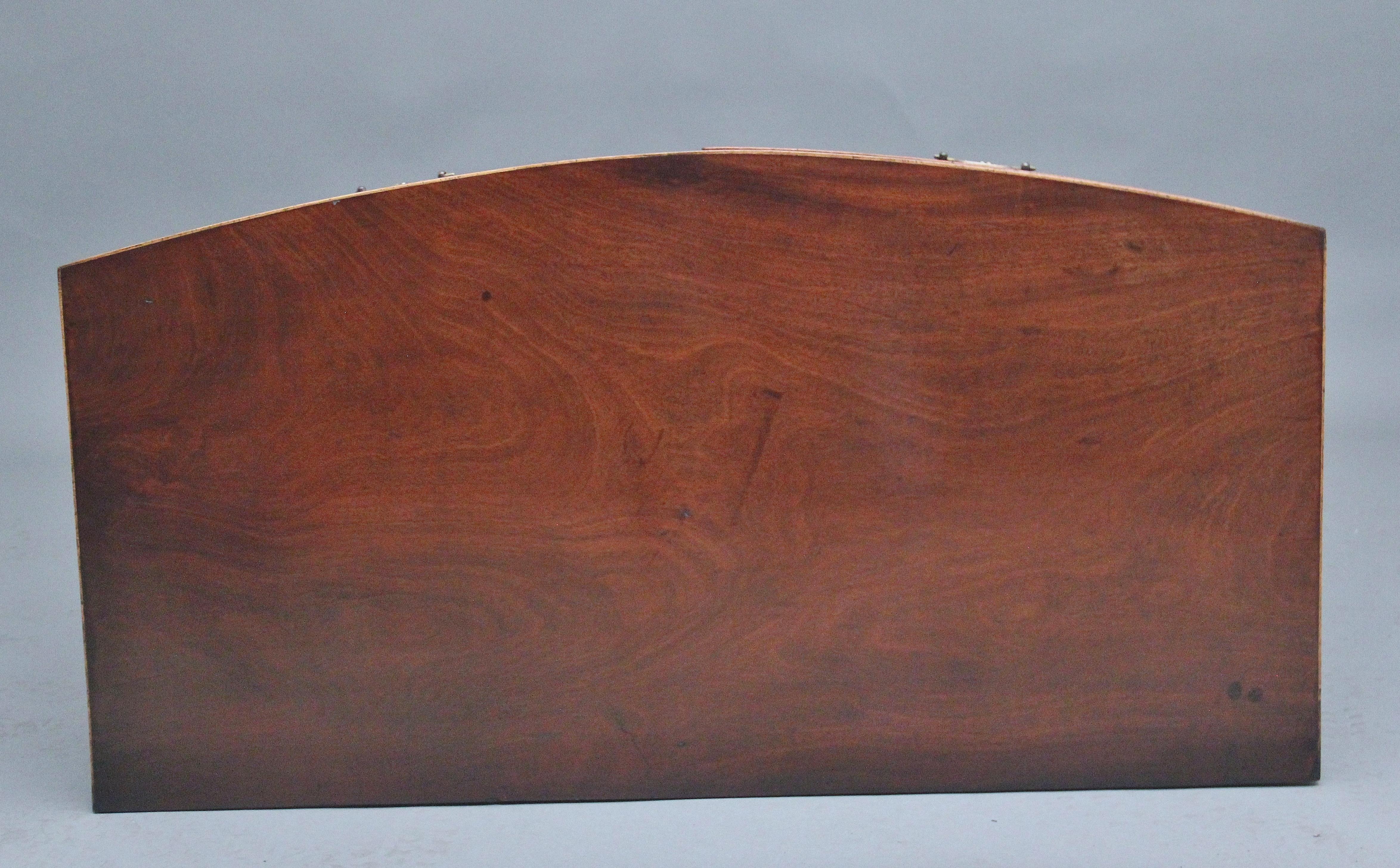 Early 19th Century mahogany bowfront chest 3