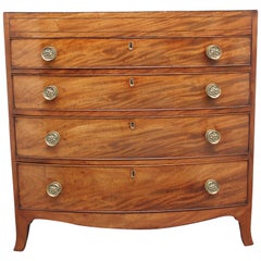 Early 19th Century Mahogany Bow Front Chest