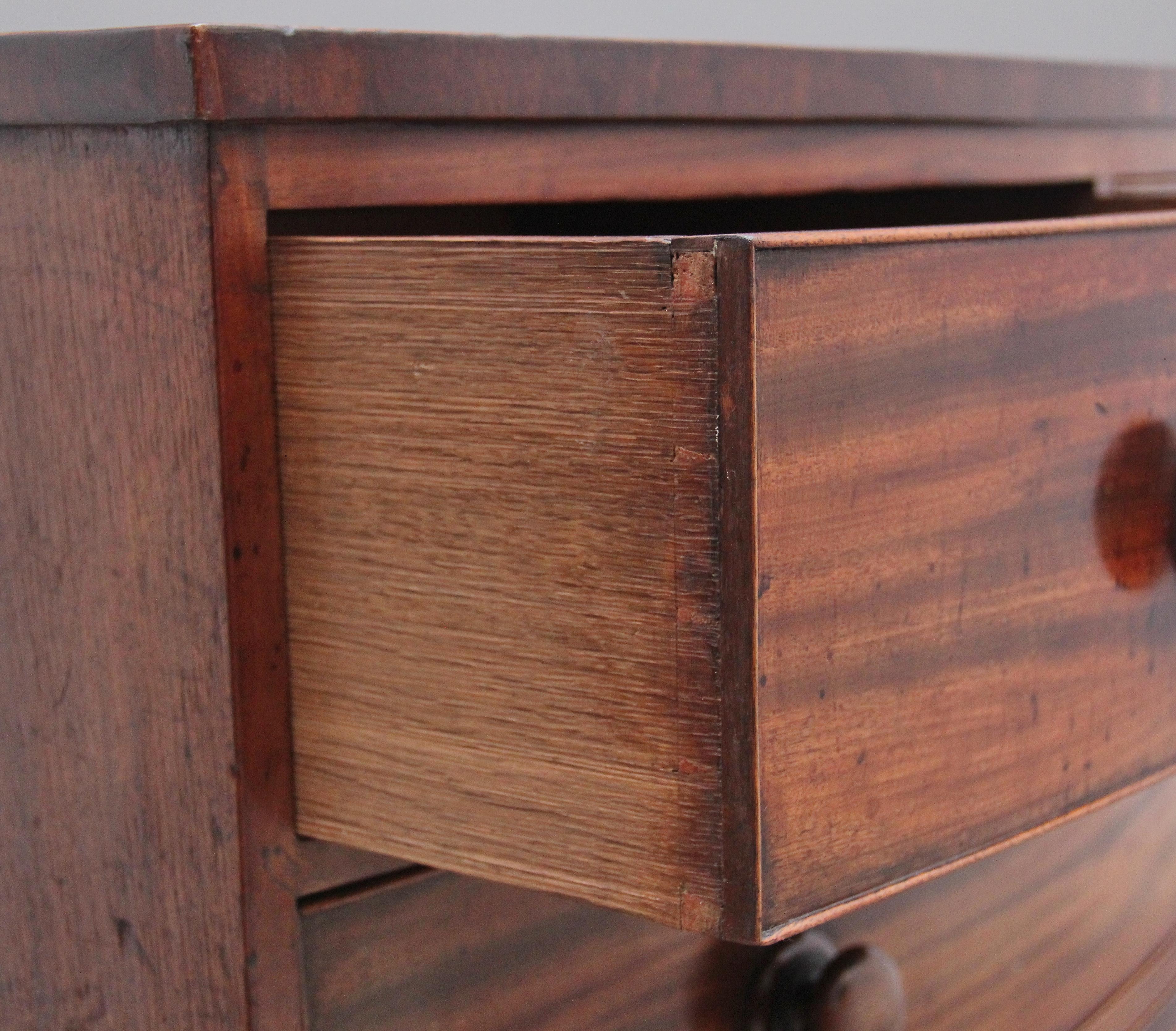 Early 19th Century Mahogany Bowfront Chest of Drawers 2