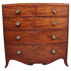Early 19th Century Mahogany Bowfront Chest of Drawers