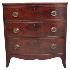 Early 19th Century Mahogany Bowfront Chest of Drawers