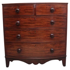 Early 19th Century mahogany bowfront chest of drawers
