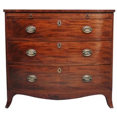 Early 19th Century Mahogany Bowfront Chest with Slide