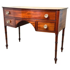 Early 19th Century Mahogany Bowfront Dressing Table