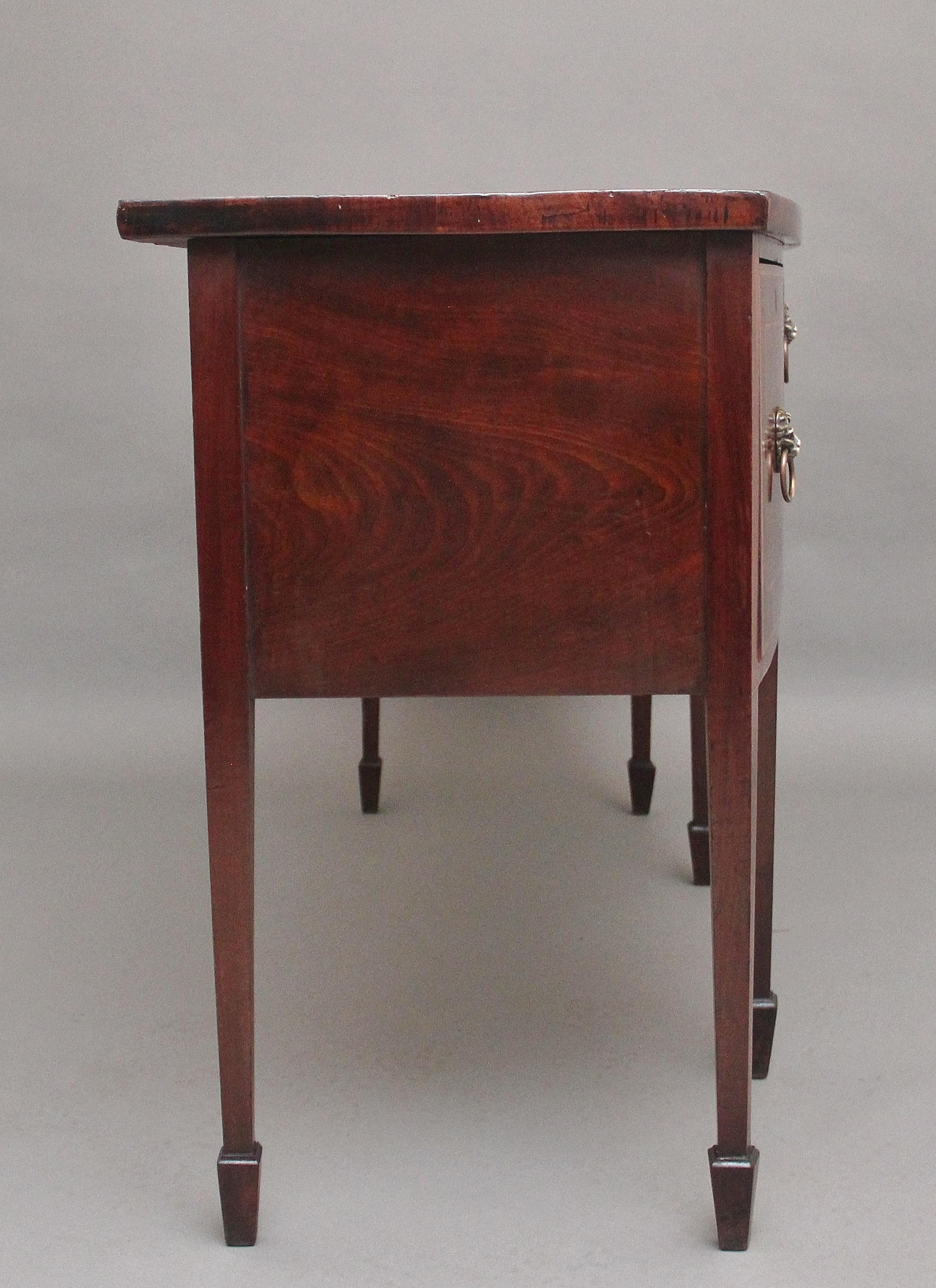 Mahogany Early 19th Century mahogany bowfront sideboard For Sale