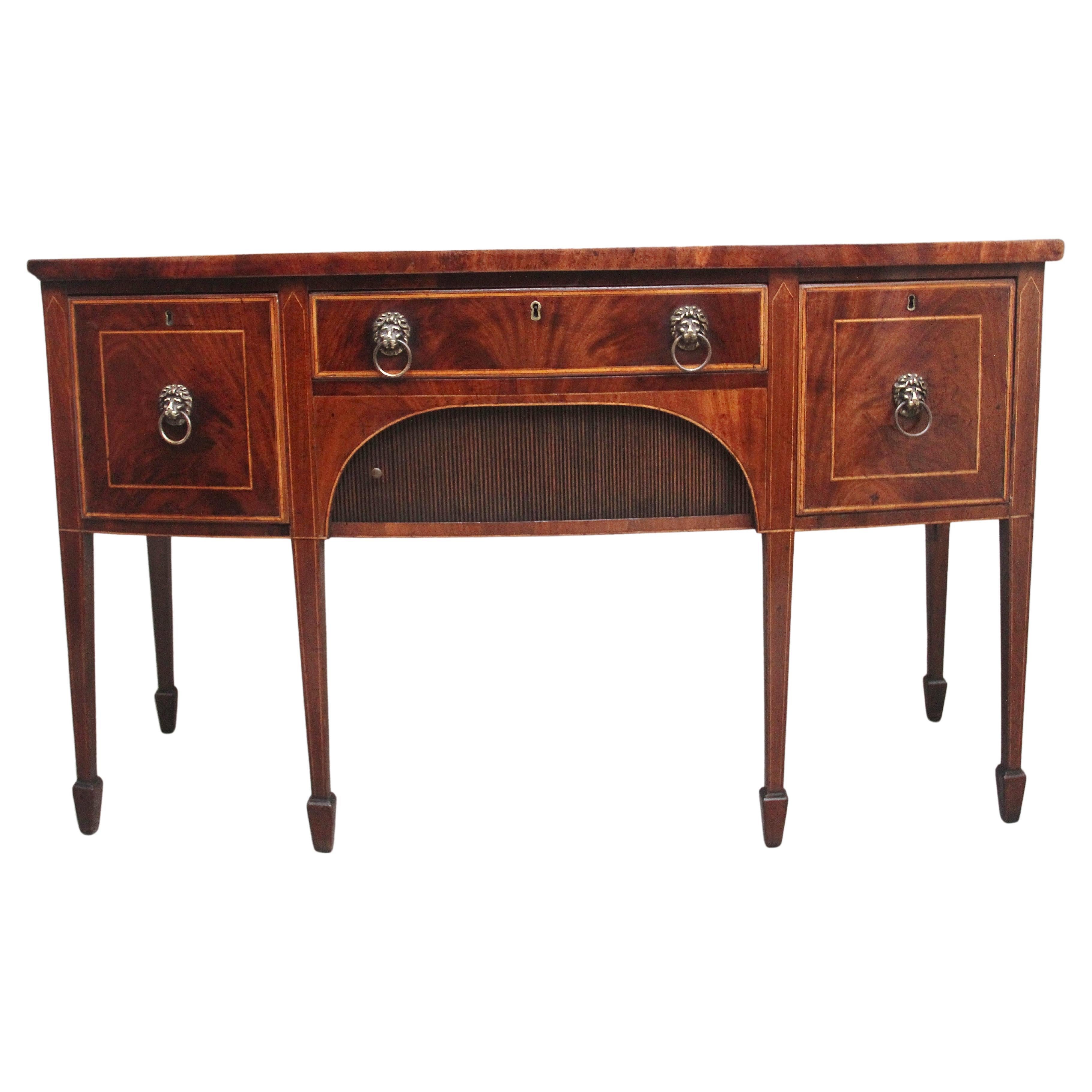 Early 19th Century mahogany bowfront sideboard For Sale
