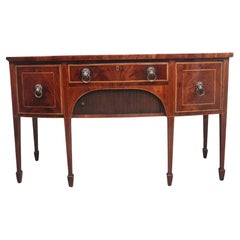 Used Early 19th Century mahogany bowfront sideboard