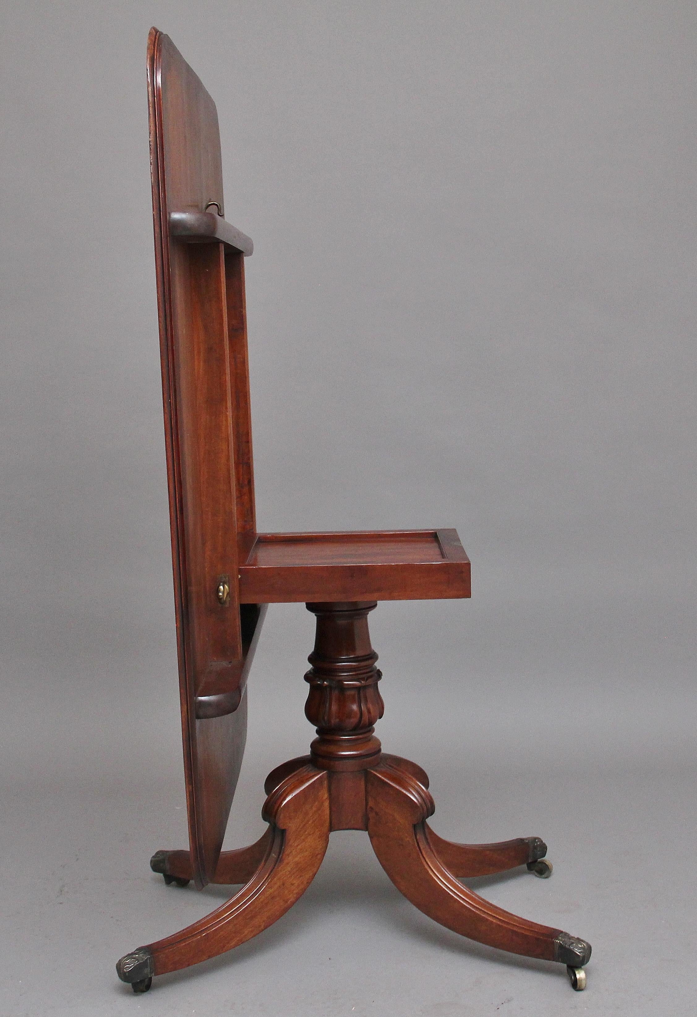 Mid-19th Century Early 19th Century Mahogany Breakfast Table