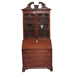 Early 19th Century mahogany bureau bookcase