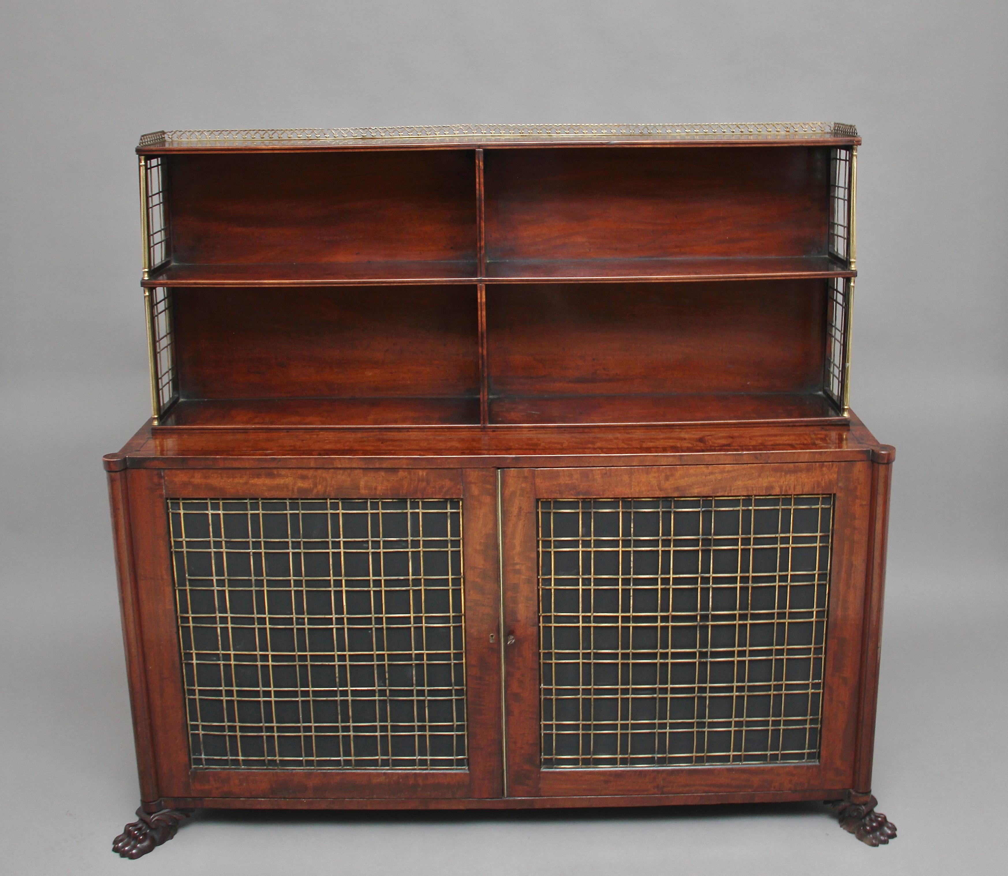 British Early 19th Century Mahogany Cabinet For Sale
