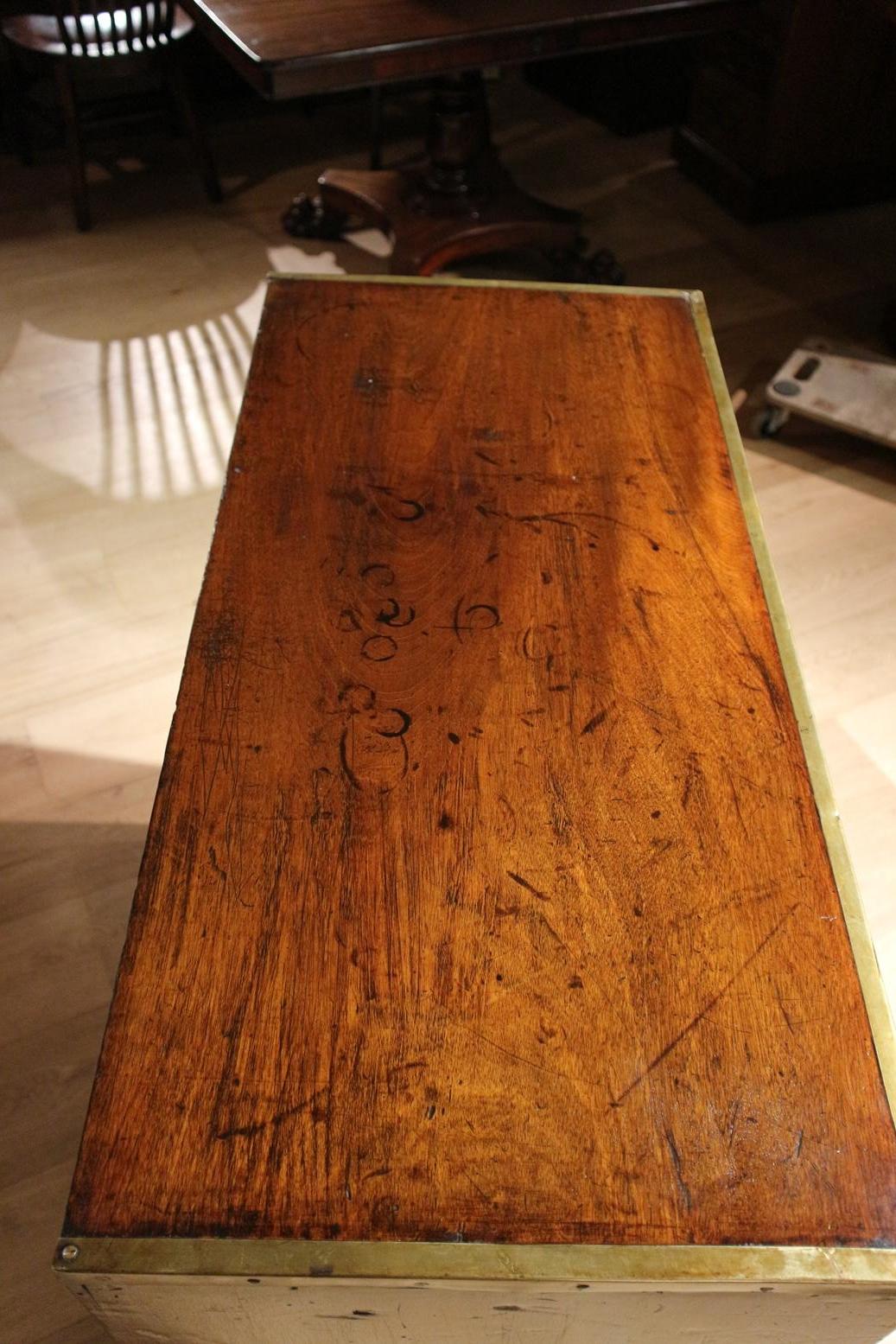 Early 19th Century Mahogany Campaign Chest of Drawers 3