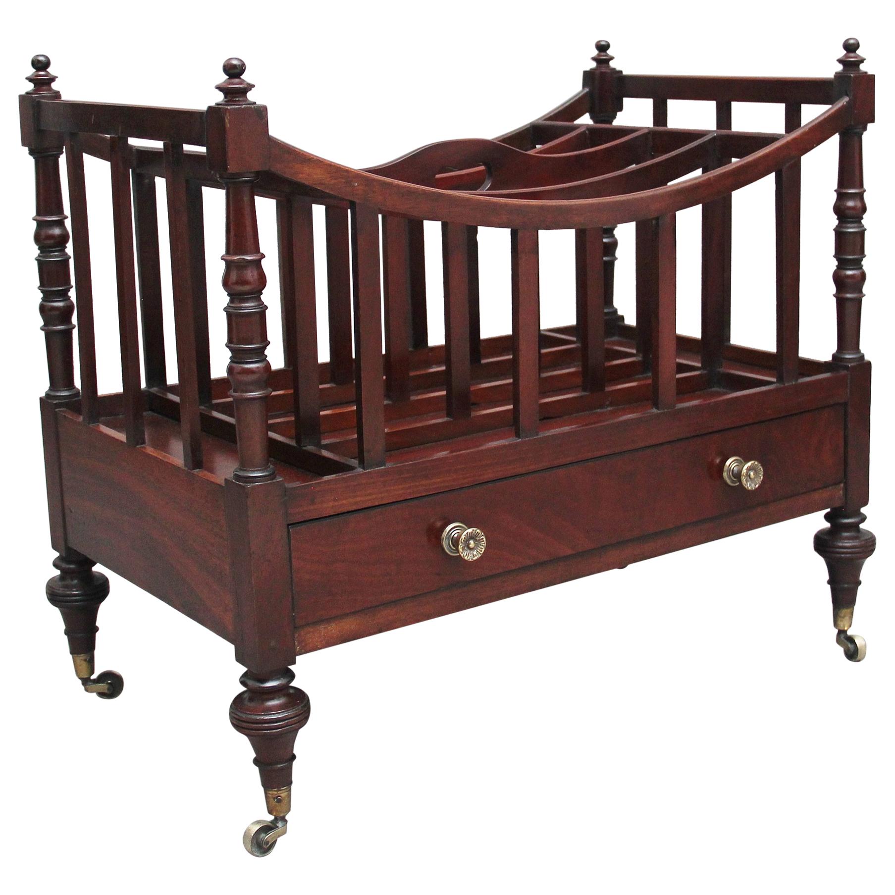 Early 19th Century mahogany Canterbury For Sale