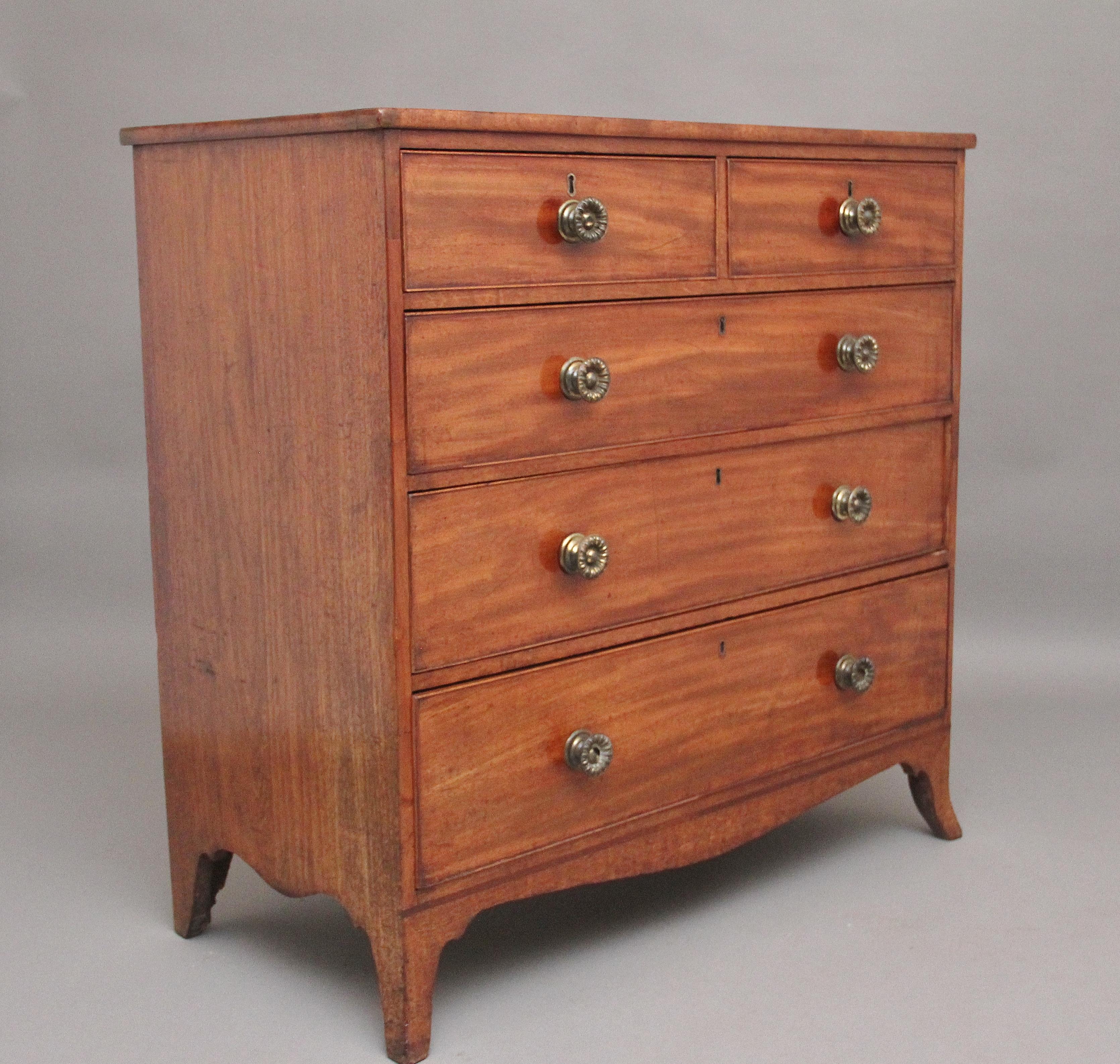 Regency Early 19th Century Mahogany Chest of Drawers For Sale