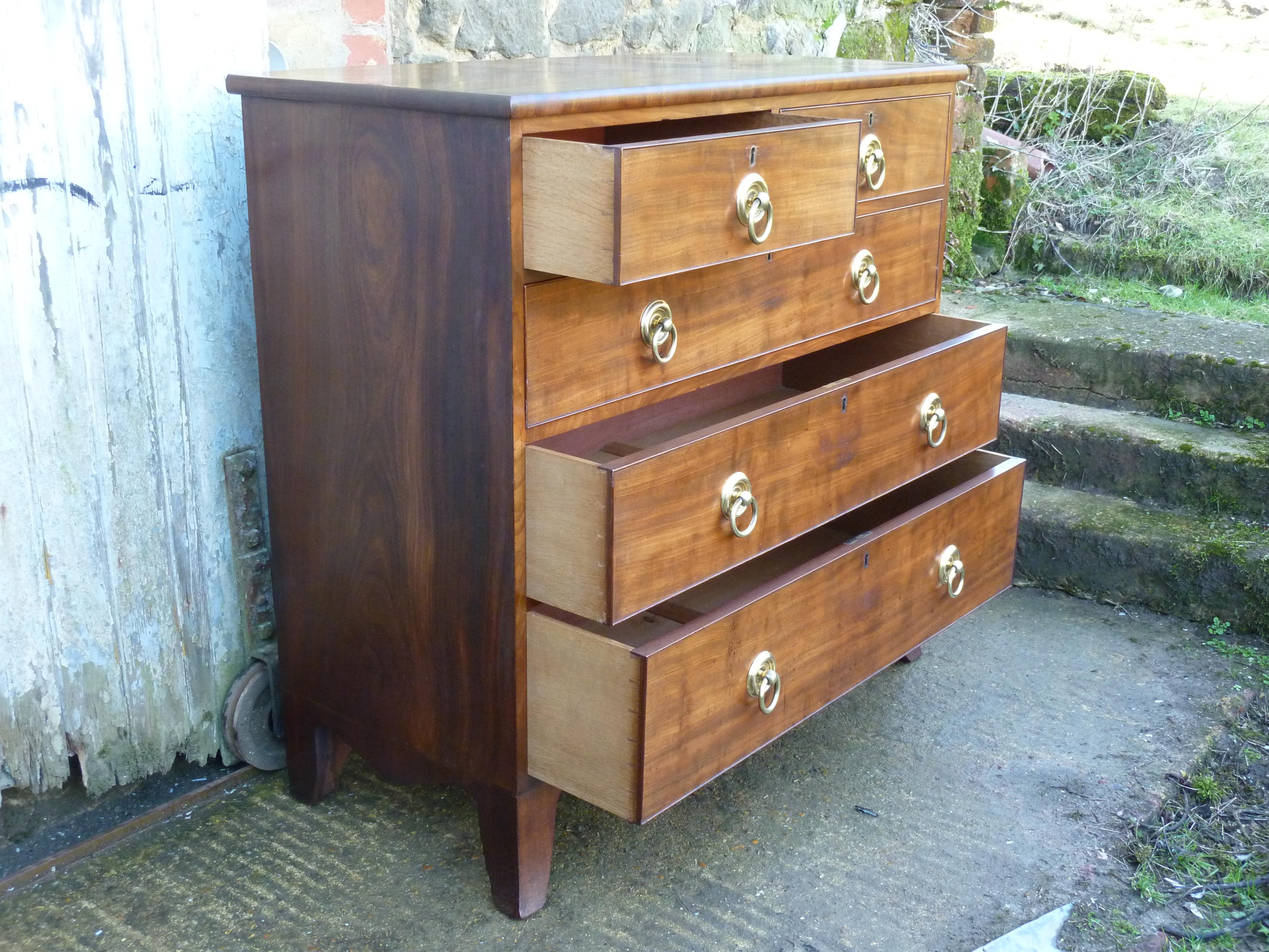 Early 19th Century Mahogany Chest of Drawers For Sale 2