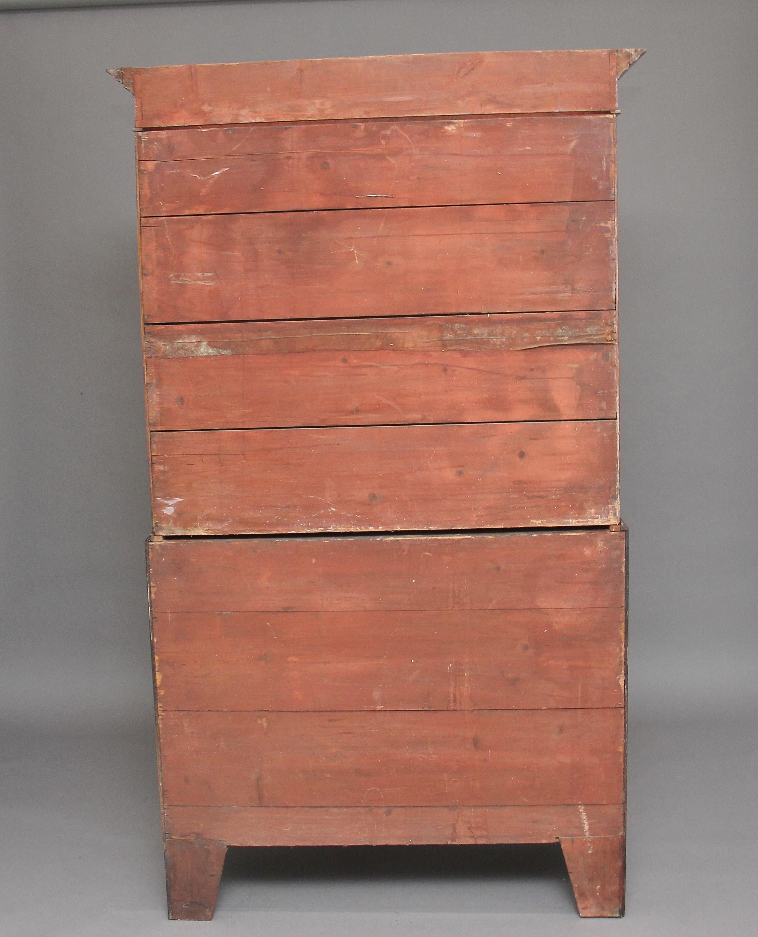 Early 19th Century Mahogany Chest on Chest 2