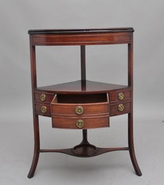 Early 19th Century Mahogany Corner Wash Stand