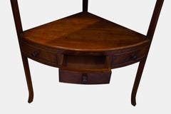Early 19th Century Mahogany Corner Washstand