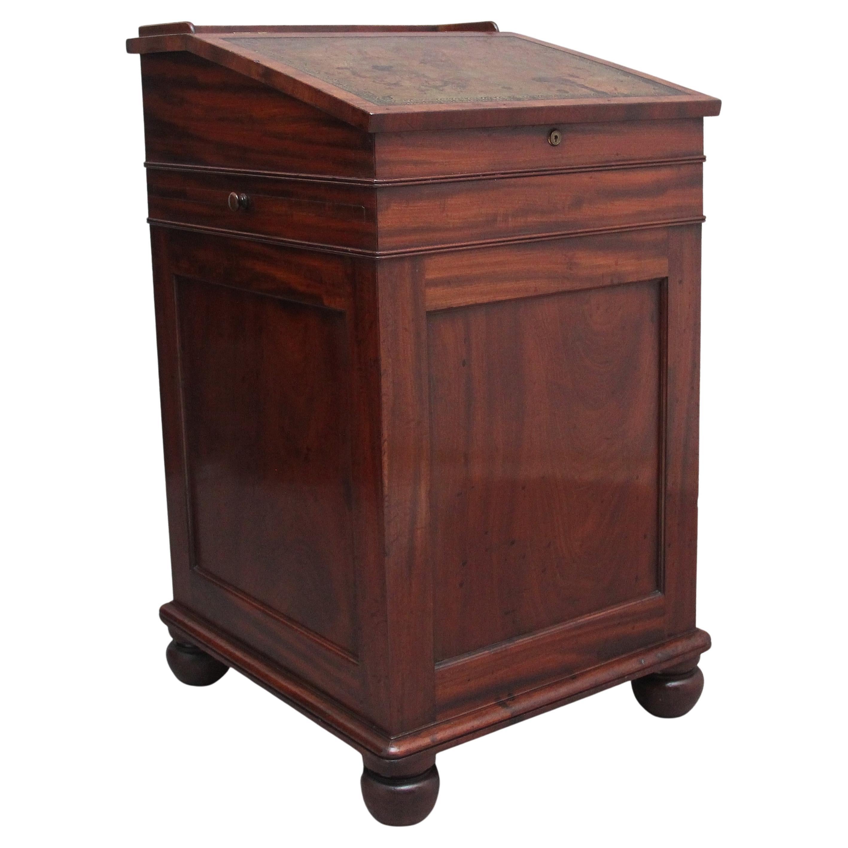 Early 19th Century Mahogany Davenport by Gillows of Lancaster