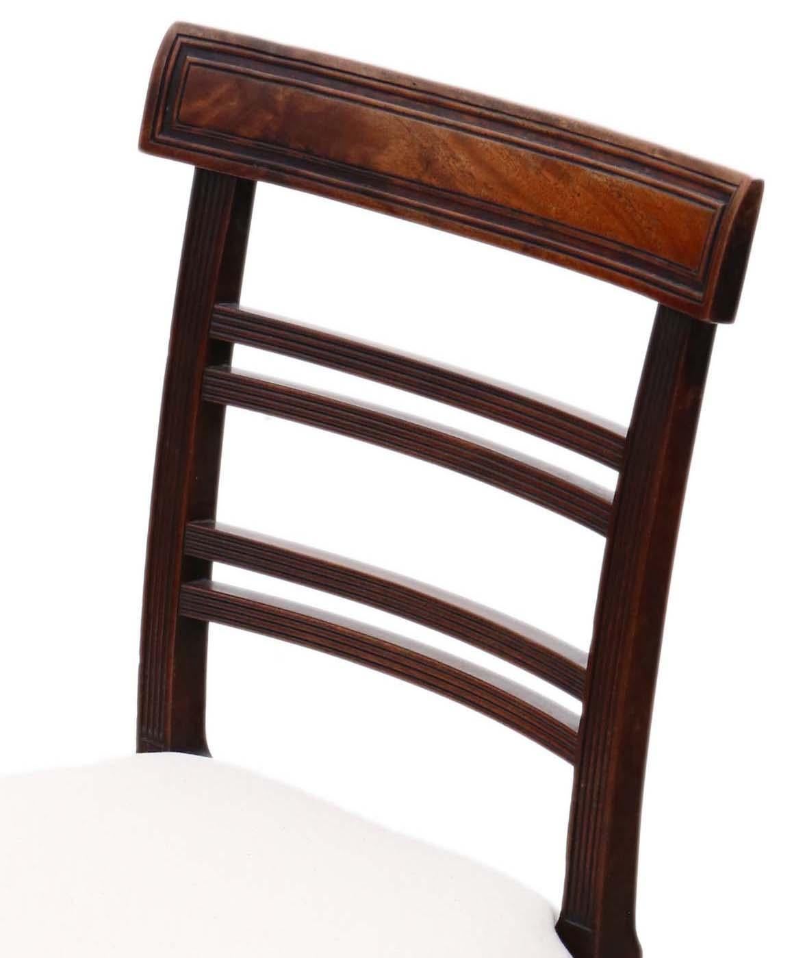 Early 19th Century Mahogany Dining Chairs: Set of 8 (6+2) Antique Quality, C1810 For Sale 4