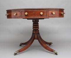 Early 19th Century Mahogany Drum Table