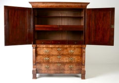 Early 19th Century Mahogany Dutch Empire Cabinet
