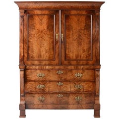 Early 19th Century Mahogany Dutch Empire Cabinet